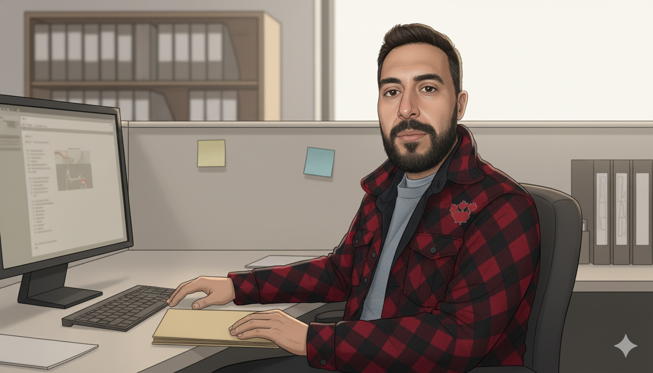 Cadre de personnage de l'univers service public montrant des services numériques gouvernementaux